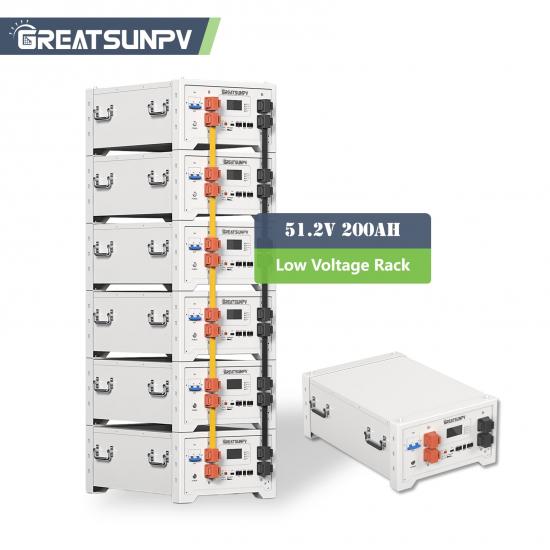 GLR-200 10.49kWh 51.2V 200Ah Low Voltage LiFePO4 Rack Battery | Residential Energy Storage System | GREATSUNPV