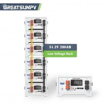 GLR-280 51.2V 280Ah LiFePO4 Low Voltage Rack Battery 14.34kWh Solar Storage Solution